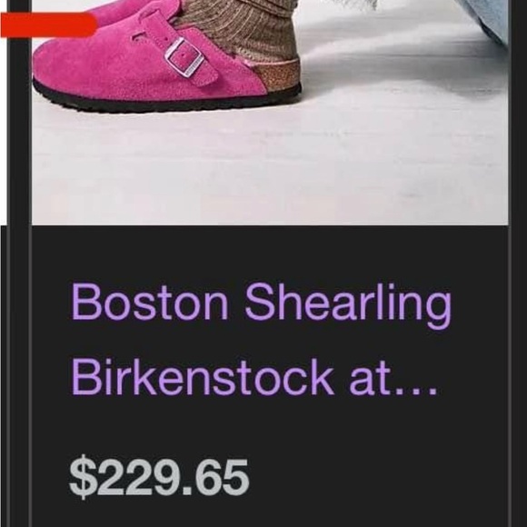 Birkenstock Shoes - Birkenstock Boston Shearling Fuchsia Mules